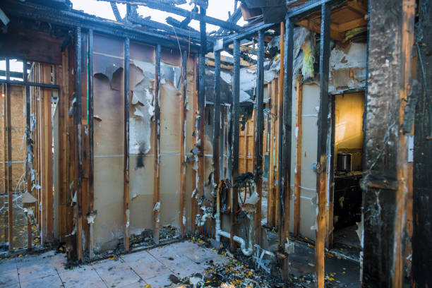 Professional Fire Damage Removal technician working in Browns Mills, NJ